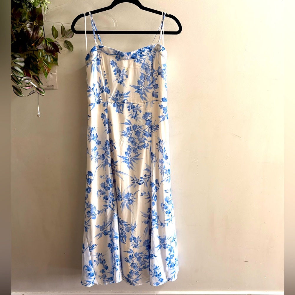 Abercrombie & Fitch Camille Strapless Godet Dress sz MEDIUM